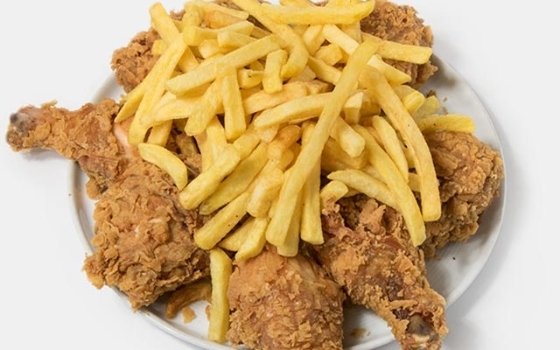 مرغ سوخاری هشت تکه